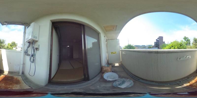 パノラマ画像バルコニー