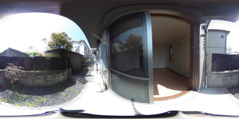 パノラマ画像バルコニー