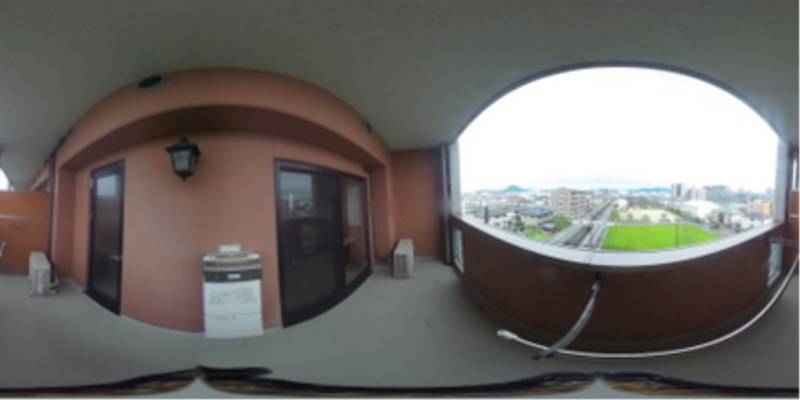 パノラマ画像バルコニー