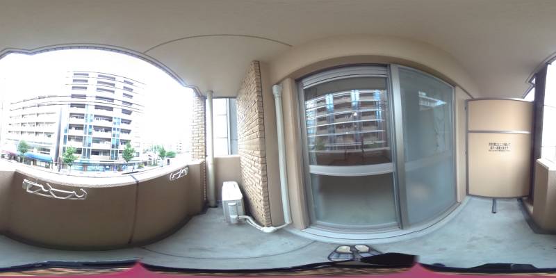 パノラマ画像バルコニー