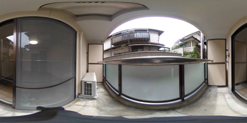 パノラマ画像バルコニー