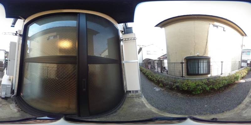 パノラマ画像バルコニー