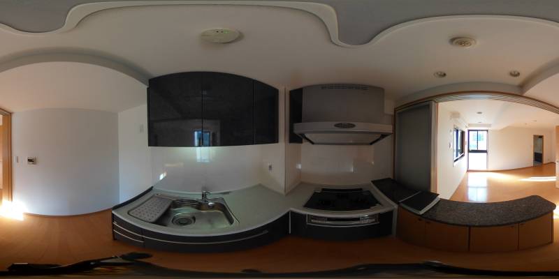 パノラマ画像キッチン