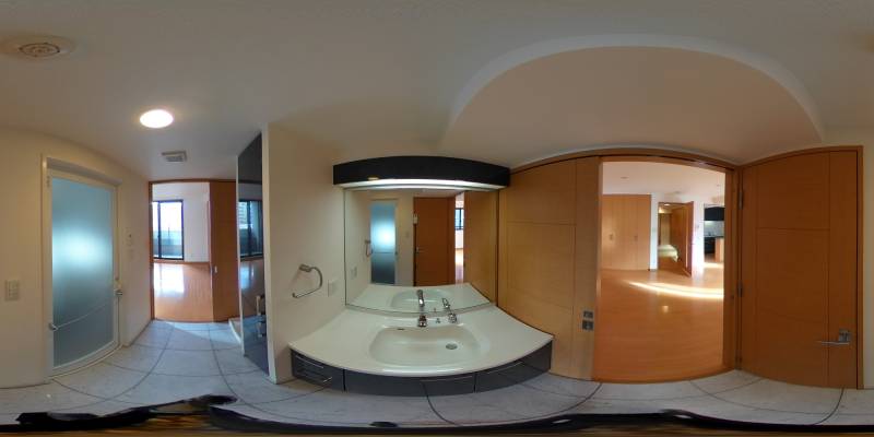 パノラマ画像洗面所