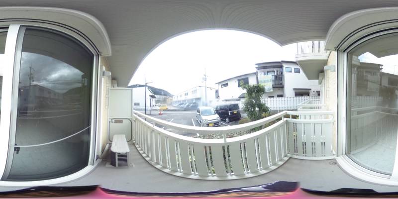 パノラマ画像バルコニー