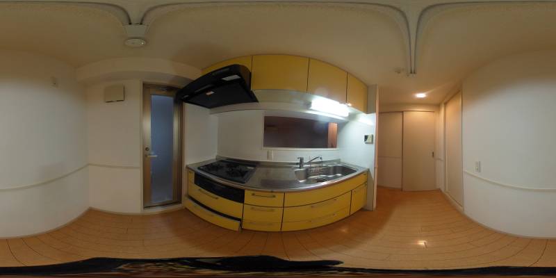 パノラマ画像キッチン