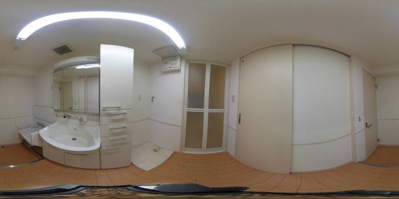 パノラマ画像洗面所