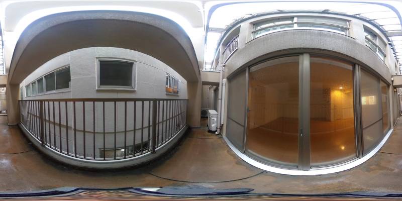 パノラマ画像バルコニー