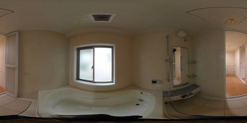 パノラマ画像バスルーム
