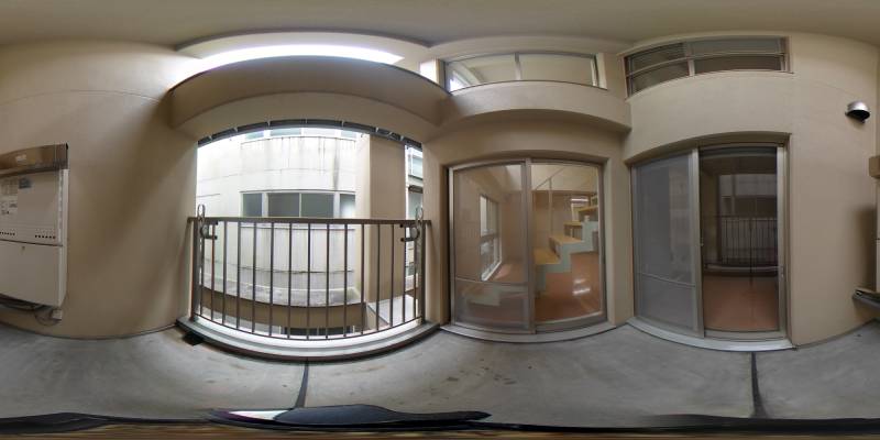 パノラマ画像バルコニー