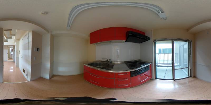 パノラマ画像キッチン