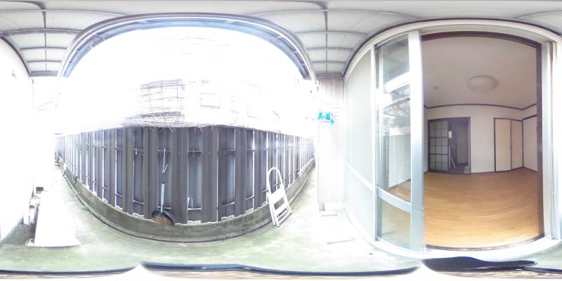 パノラマ画像バルコニー