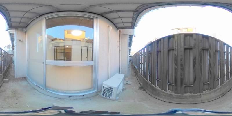 パノラマ画像バルコニー