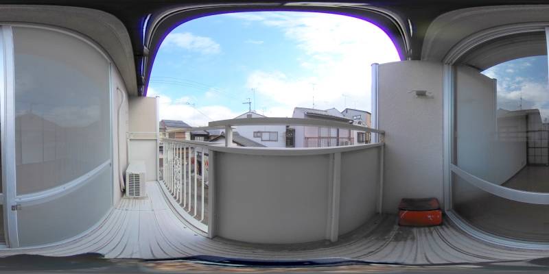 パノラマ画像バルコニー
