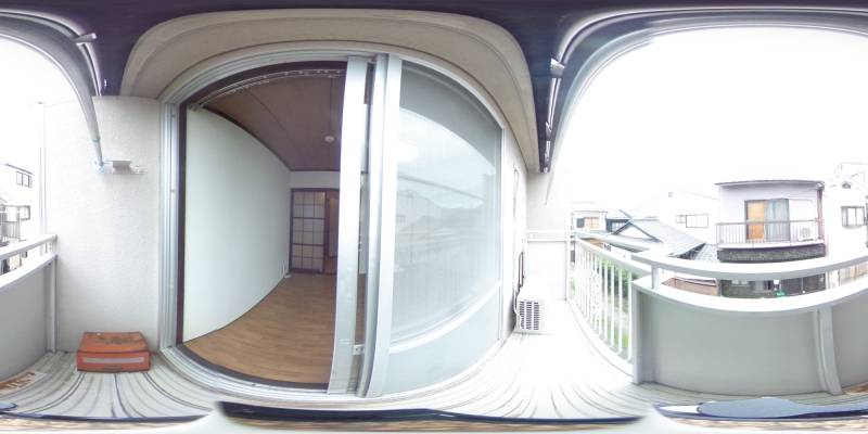 パノラマ画像バルコニー