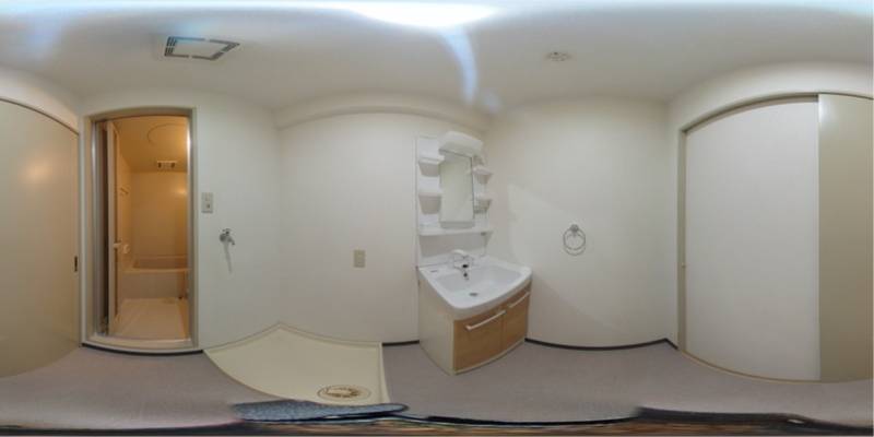 パノラマ画像洗面所