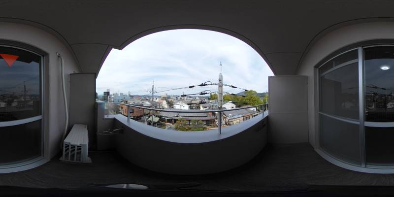 パノラマ画像バルコニー