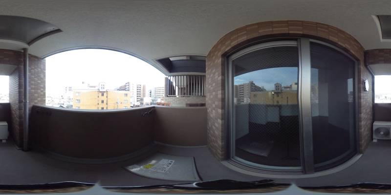 パノラマ画像バルコニー