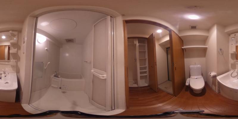 パノラマ画像バスルーム