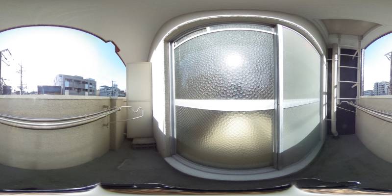 パノラマ画像バルコニー