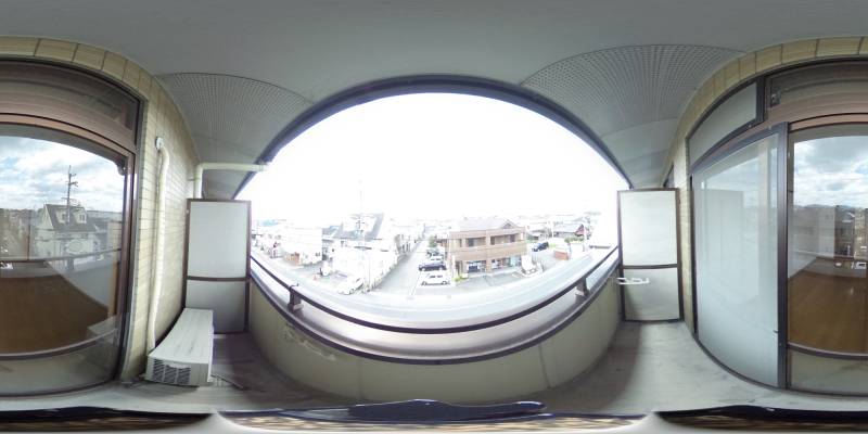 パノラマ画像バルコニー