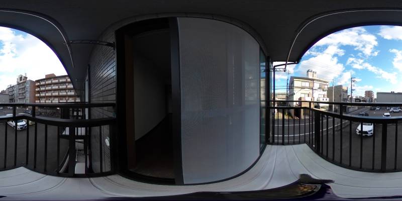 パノラマ画像バルコニー