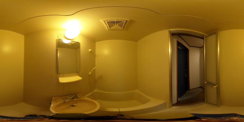 パノラマ画像バスルーム