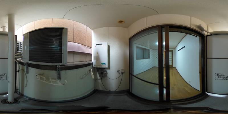 パノラマ画像バルコニー