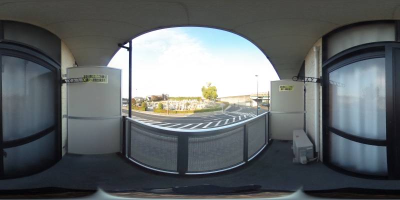 パノラマ画像バルコニー