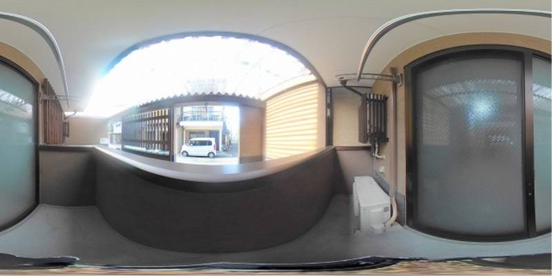 パノラマ画像バルコニー