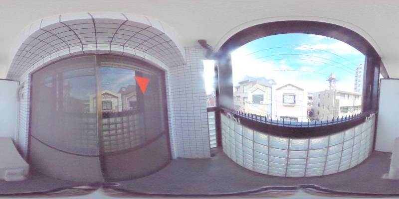 パノラマ画像バルコニー