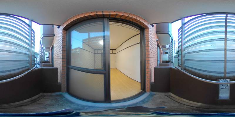 パノラマ画像バルコニー