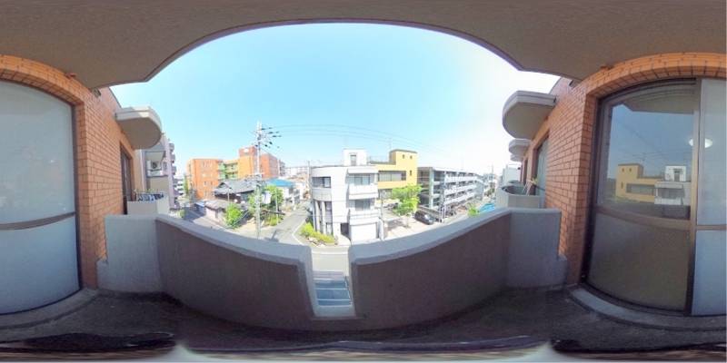 パノラマ画像バルコニー