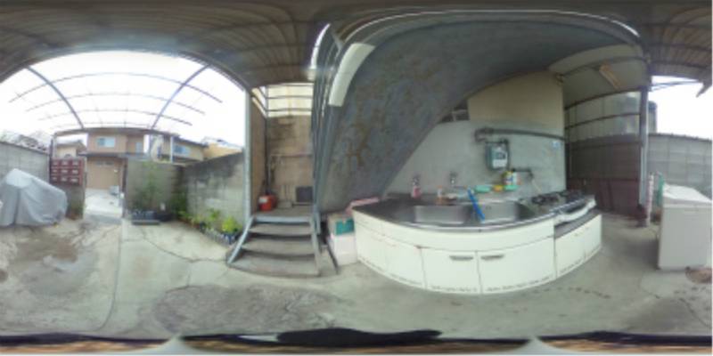 パノラマ画像キッチン