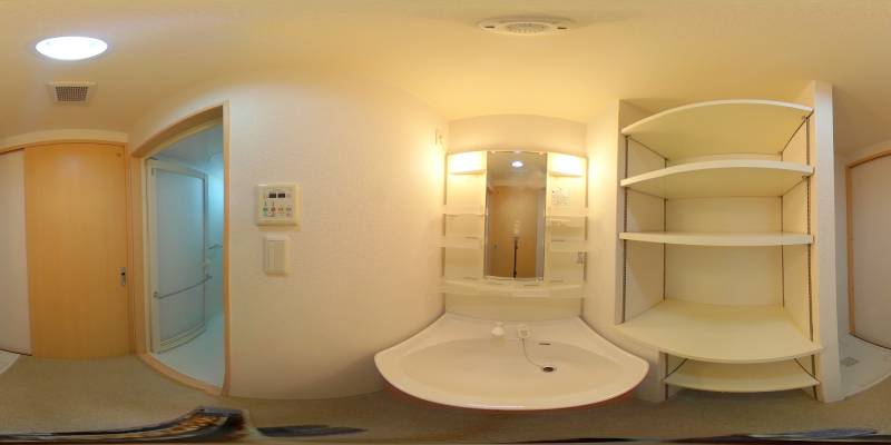 パノラマ画像洗面所