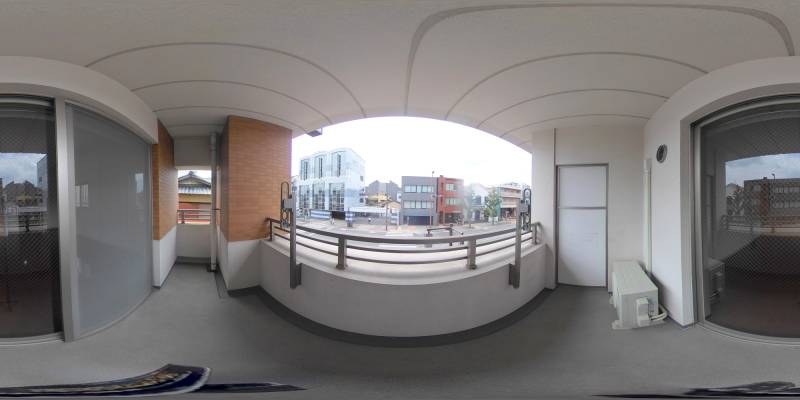 パノラマ画像バルコニー