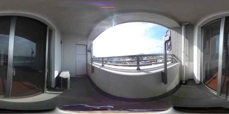 パノラマ画像バルコニー