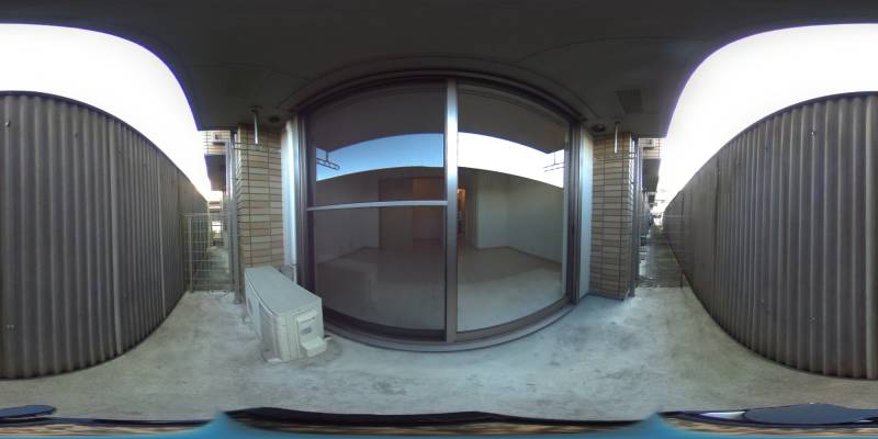 パノラマ画像バルコニー