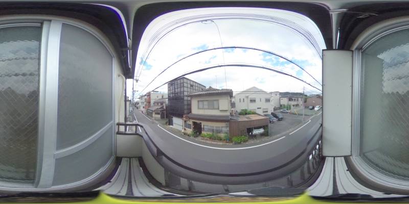 パノラマ画像バルコニー
