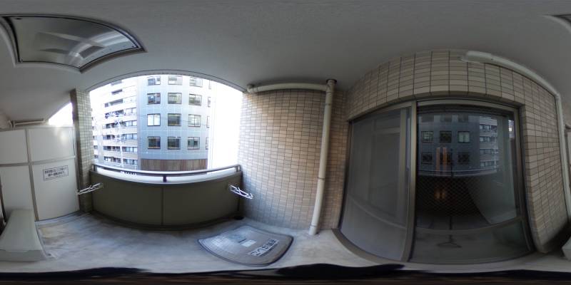 パノラマ画像バルコニー