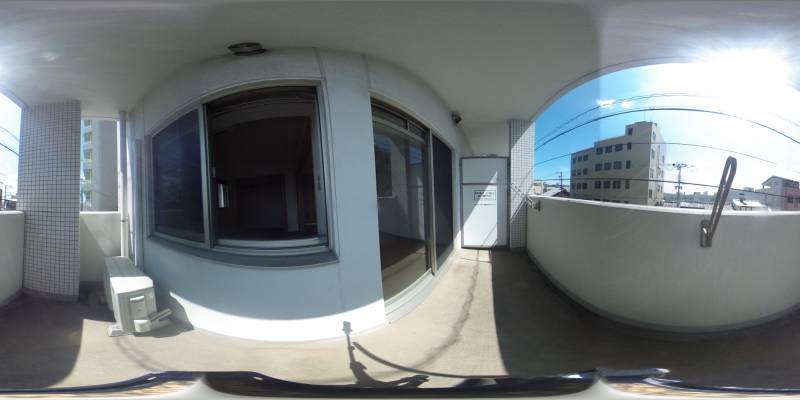 パノラマ画像バルコニー