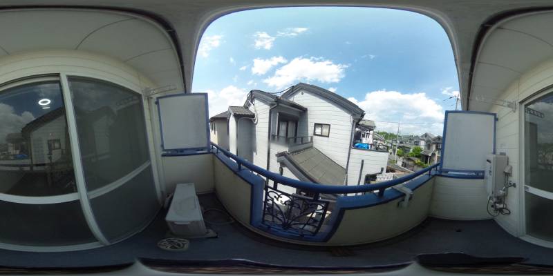 パノラマ画像バルコニー