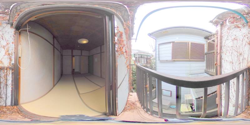 パノラマ画像バルコニー