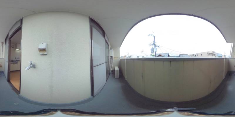 パノラマ画像バルコニー