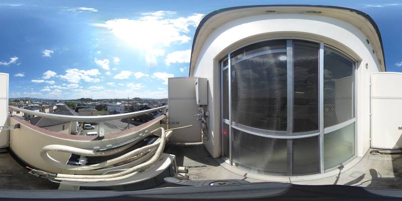 パノラマ画像バルコニー