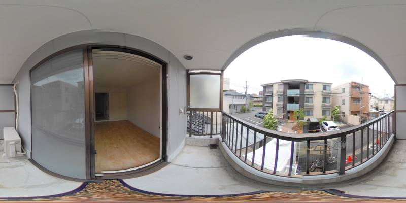 パノラマ画像バルコニー