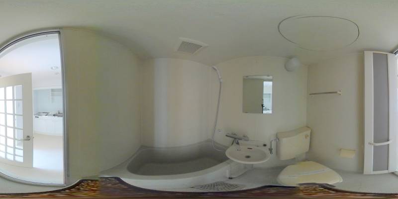 パノラマ画像バスルーム