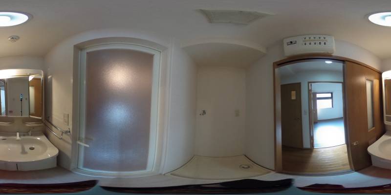 パノラマ画像洗面所