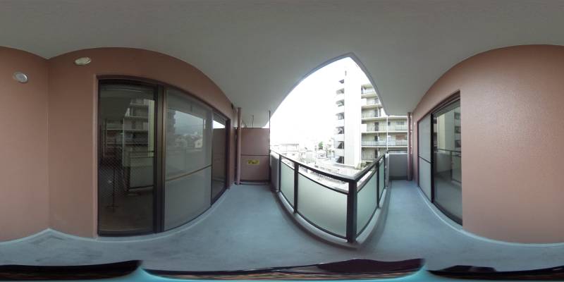 パノラマ画像バルコニー