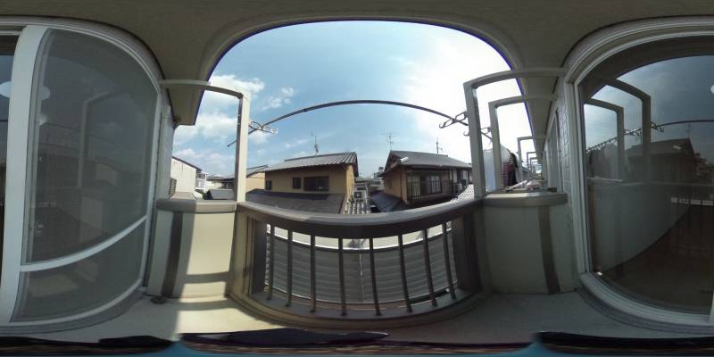 パノラマ画像バルコニー